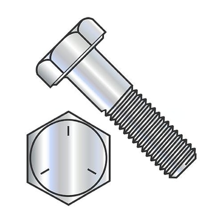 Usa Industrials Grade 5, 7/8"-9 Hex Head Cap Screw, Zinc Plated Steel, 4-1/2 in L BULK-BOLT-3405